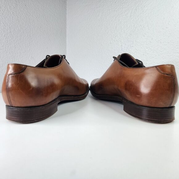 Rare Ralph Lauren Purple Label Wholecut Oxford Shoes 9.5 Brown Made in England - Picture 9 of 16